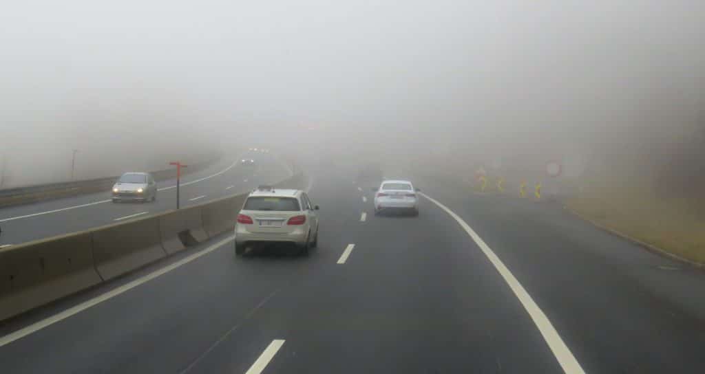 Highway in the fog