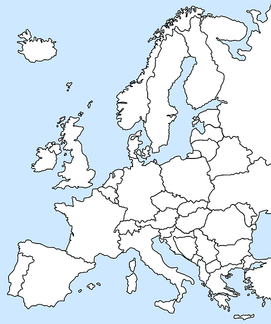 карта Європи